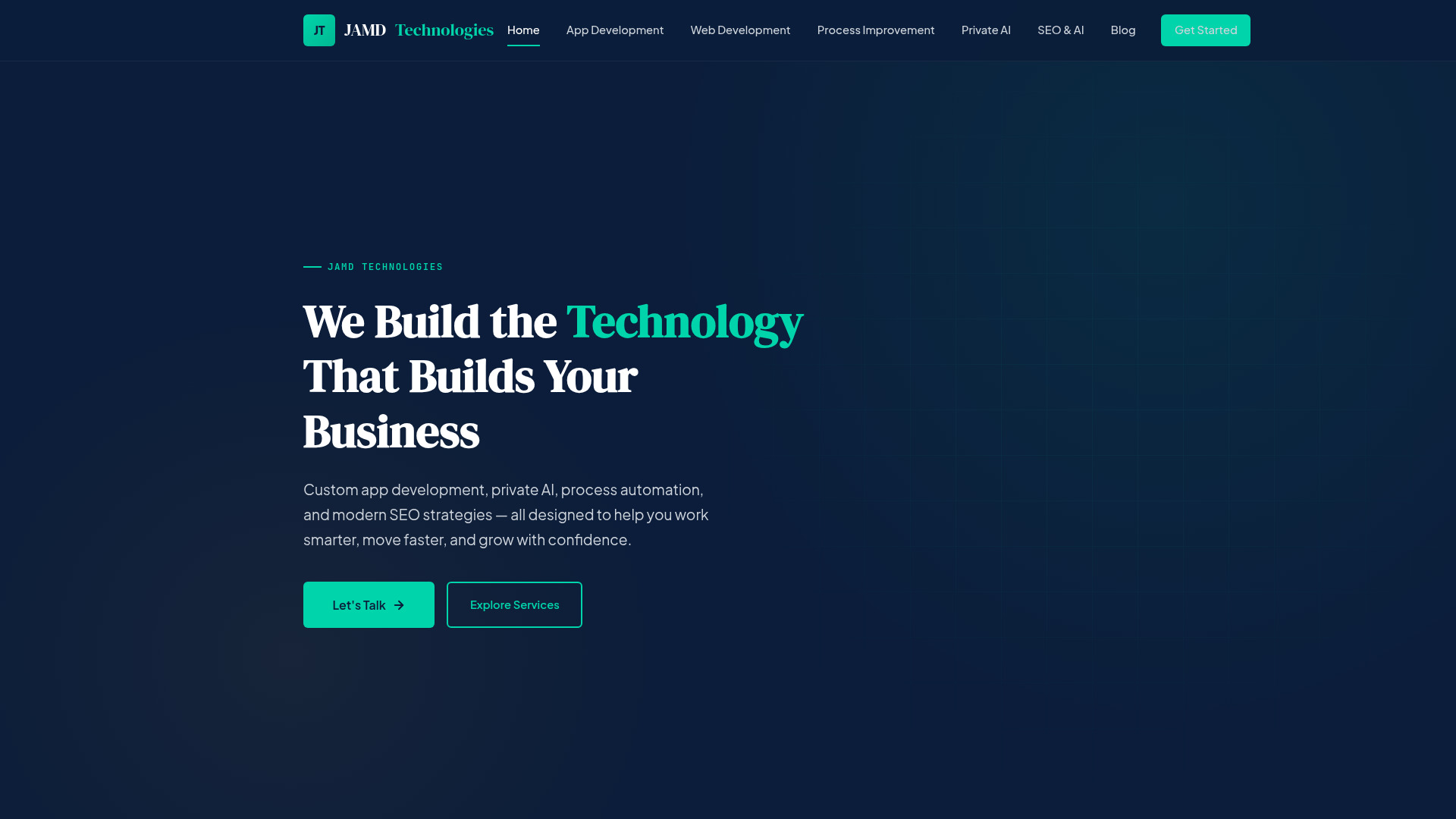 Screenshot of workspace JAMD Technologies
