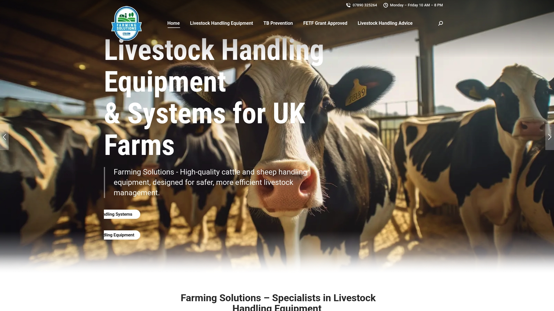 Screenshot of workspace Farming Solutions Ltd