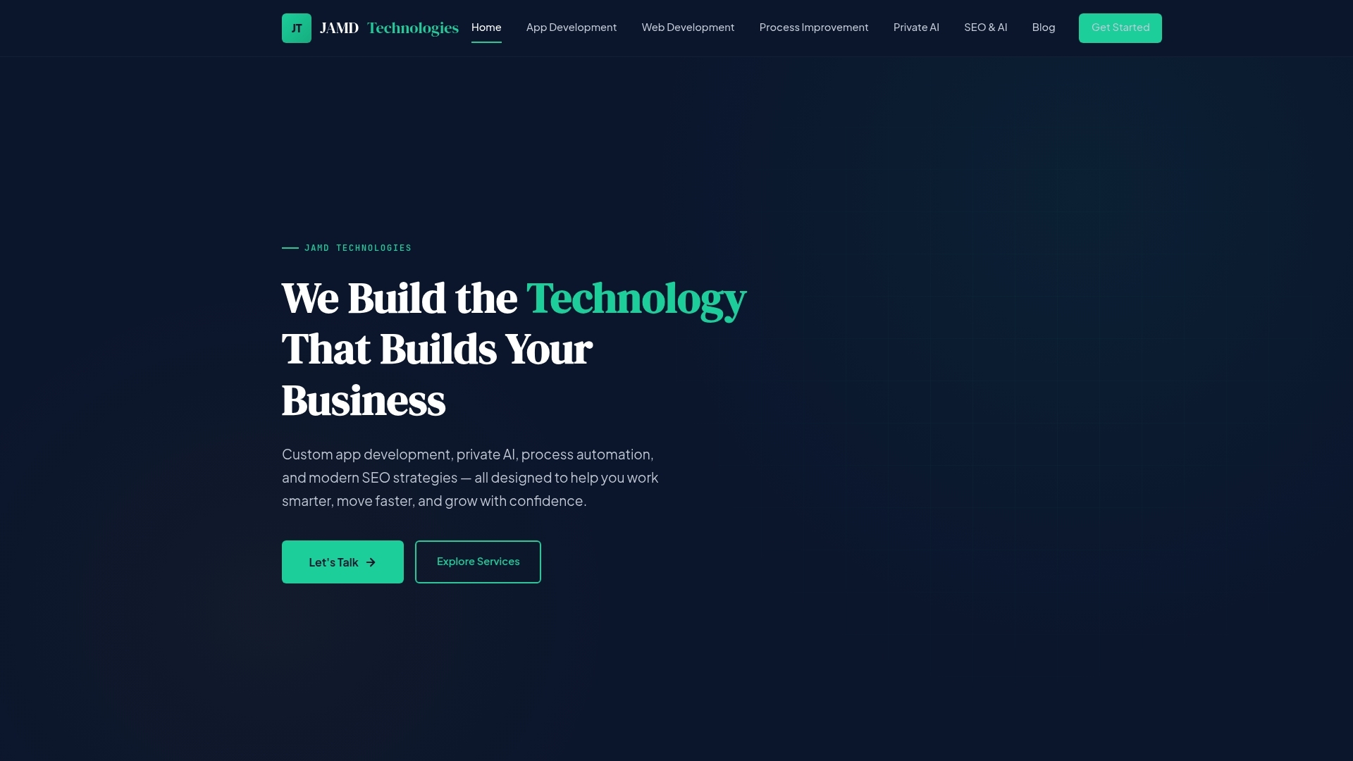 Screenshot of workspace JAMD Technologies